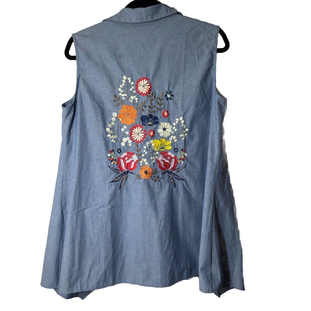 Southern Stitch Womens Vest Embroidered S/M Cowgirl‎ Western